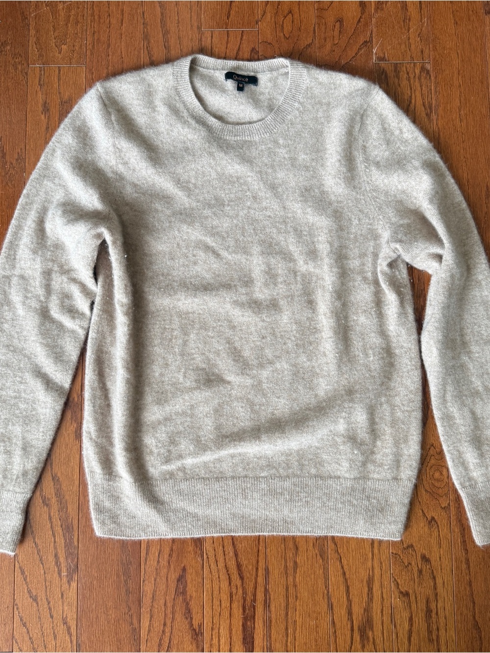 Quince Mongolian Cashmere Sweater in Oatmeal